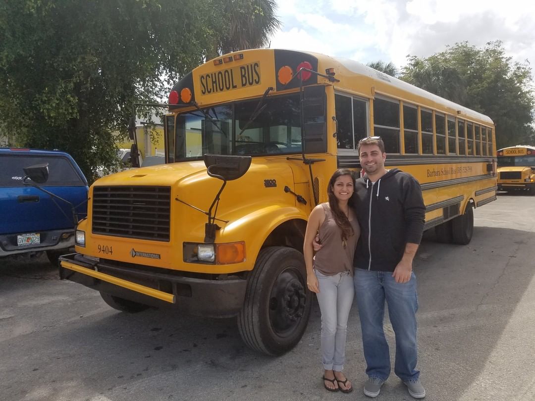 Couple Transformed An Old School Bus Into Cute Tiny House On Wheels