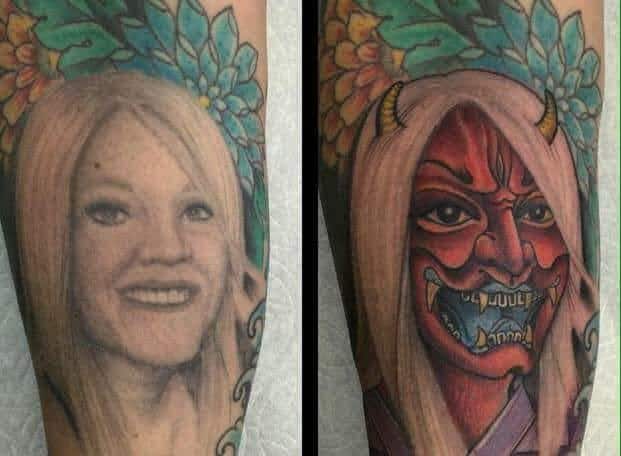 7 Hilarious Ways People Got Rid of Face Tattoos of Ex-lovers After Bad Breakup