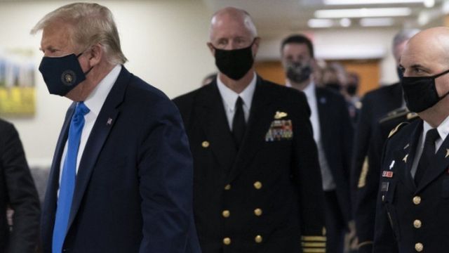 Donald Trump Finally Started Wearing A Face Mask In Public As COVID Cases Rise Globally