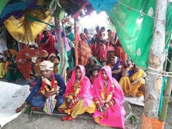 Man In India Marries Both His Girlfriend and Bride Chosen By Parents At Same Ceremony