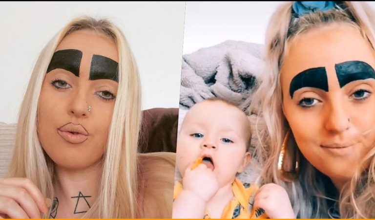 Mother with ‘Britain’s Biggest Eyebrows’ Hits back At ‘Brainwashed’ People Who Criticize Her