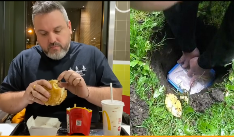 YouTuber Goes Viral After Eating 14-Month-Old McDonald’s Burger He Buried Underground