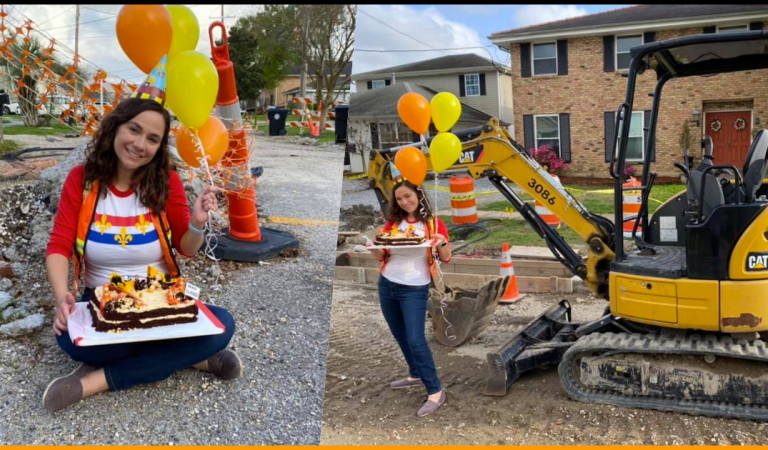 Woman Throws Birthday Party for Celebrating One Year Of Road Work In Front of Her House